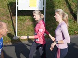 Vor dem Hauptlauf.Johanna u Katharina